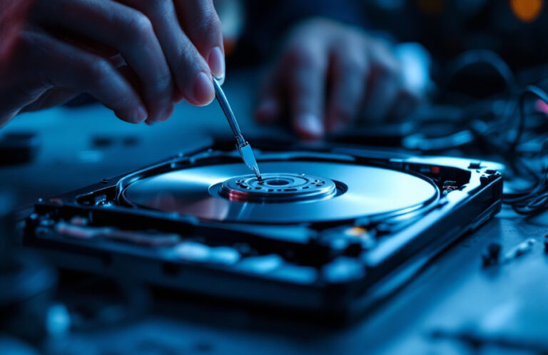 Récupération de données sur un disque dur HDD ou SSD