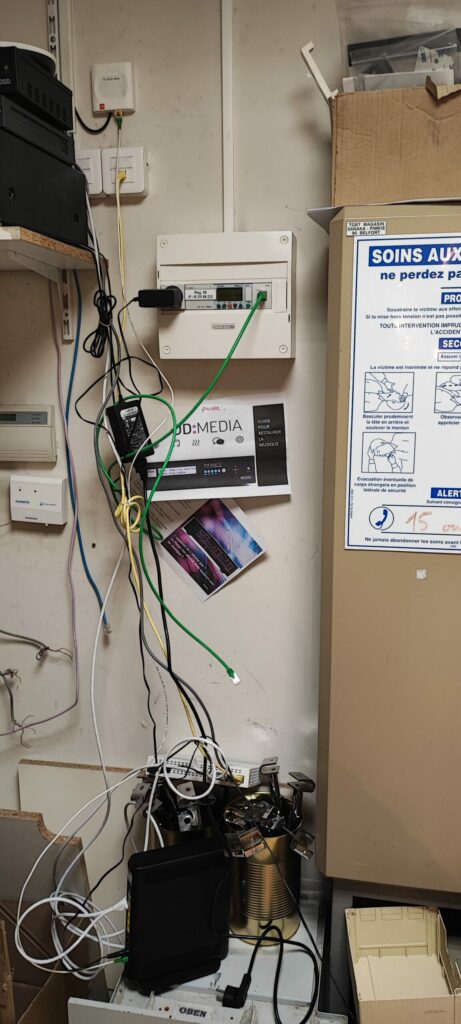 Mise en place baie informatique